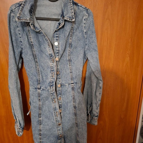 Stradivarius denim dress like new, size M, blue