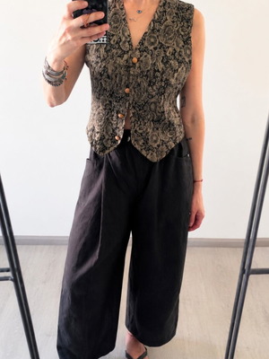 Vintage vest handmade, like new, size S, gray