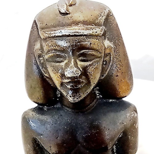 Vintage Metal Egyptian Pharaoh Ashtray 70s, like new