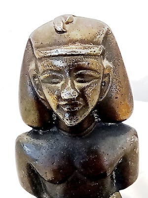 Vintage Metal Egyptian Pharaoh Ashtray 70s, like new