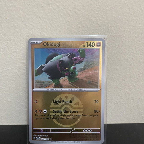 Okidogi Friend Ball Reverse Holo Pokémon card like new 122/217