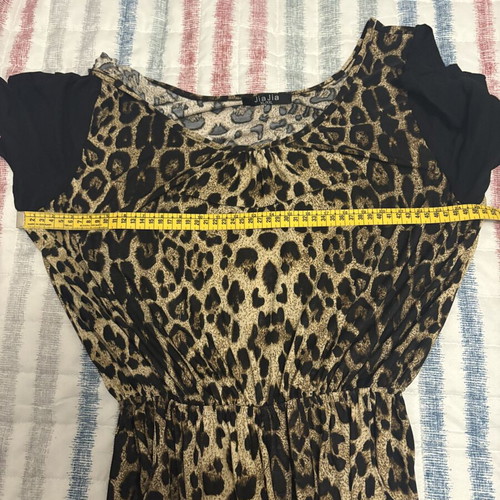 Leopard Print Jumpsuit with Black Sleeves XL/XXL like new