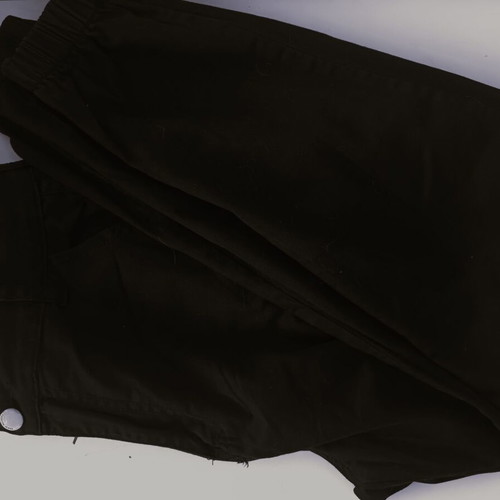 Miss Good women's black cargo pants with elastic waist