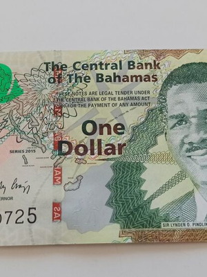 Bahamas 1 Dollar 2015 new