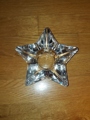 Glass star-shaped candlestick new