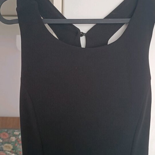 Maxi dress black like new with back slits size M