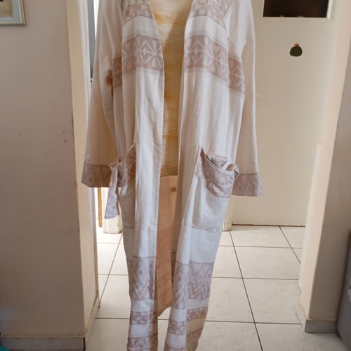 Nidodileda kimono cotton linen, like new, size M/L, beige