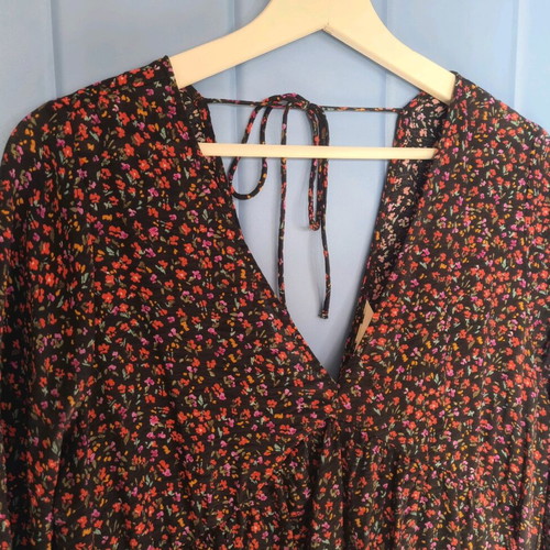Short wide floral dress H&M like new