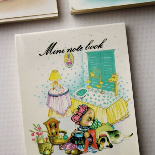 Vintage Don Don & Yuan Yuan memo note books new, pack of 3 from 1980s