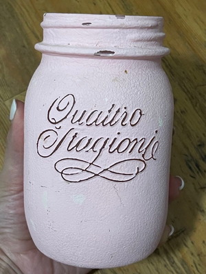 Βαζάκι vintage μεταχειρισμένο, ροζ, ύψους 16cm
