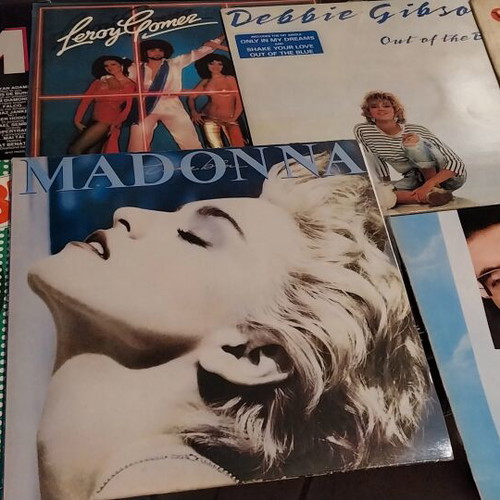 Vinyl records used, pack of 7, rock genre
