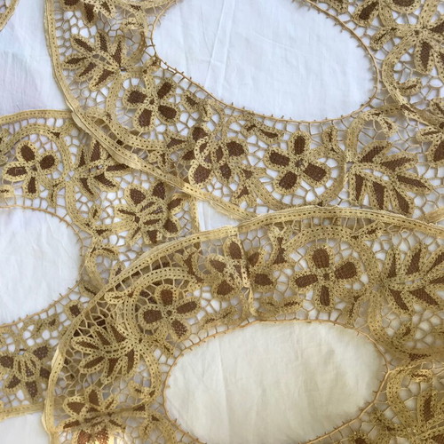Set of 6 used embroideries