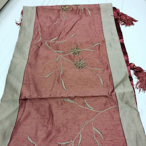 Throw and tablecloth and two pillow covers new, Indian fabric