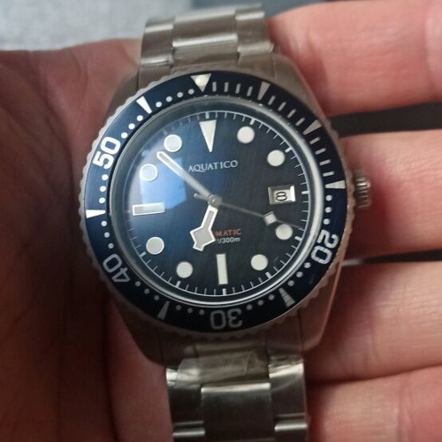 Aquatico Sea Star men's automatic watch 300 m new