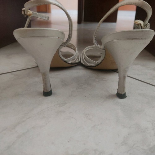 Beatrice silver sandals size 38 in good condition