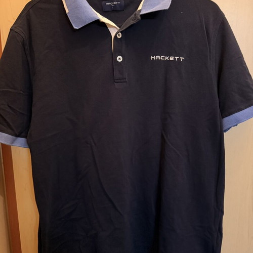 Hackett Golf Polo Navy Large like new, 100% cotton