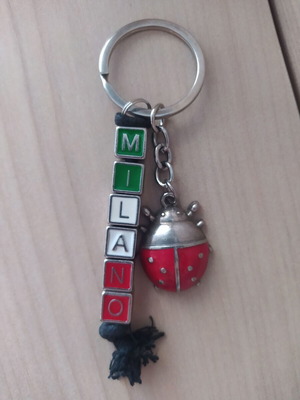Milano Italy keychain new, metal