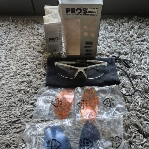 Pro Speed 2 cycling glasses used with replacement lenses