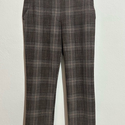 H&M checked suit trousers brown beige, like new