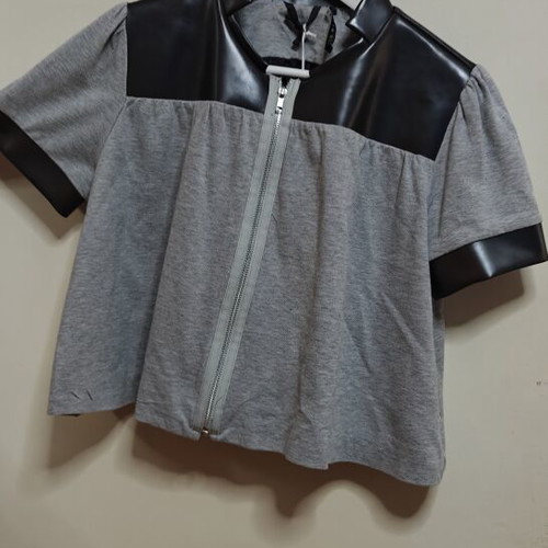 Len Mascaro Cropped Jacket like new, grey and black