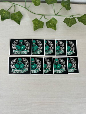 Panathinaikos Gate 13 Stickers new, pack of 11