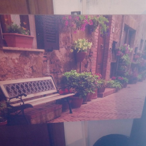 Painting with beautiful scene like new