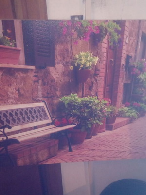 Painting with beautiful scene like new