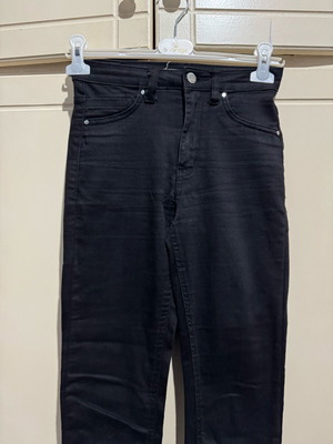 Pink Woman elastic skinny jeans like new, black, size XXS