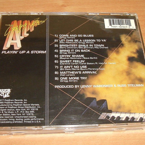 The Gregg Allman Band - Playin' Up A Storm (CD)