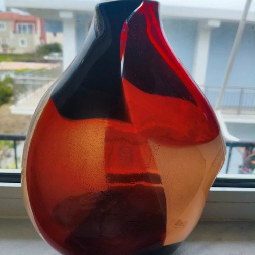 Mdina vase handmade from lava like new