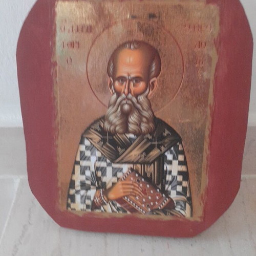Wooden icon Saint Gregory the Theologian new, 25x20 cm