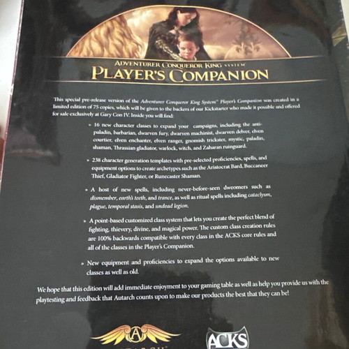 Player's Companion Pre-Release Limited Edition signed, excellent condition