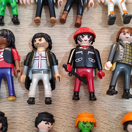 Playmobil male figures used, all together