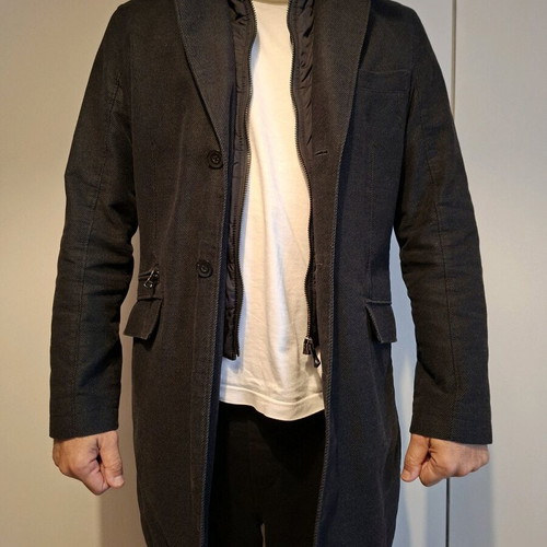 Springfield men's coat gray with removable lining like new
