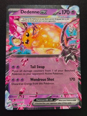 Pokemon Dedenne ex 093/193 Paldea Evolved 2023 καινούργιο
