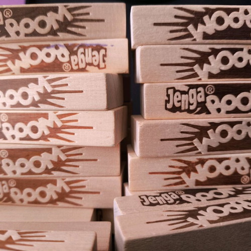 Jenga Boom blocks like new, set of 35 replacement pieces