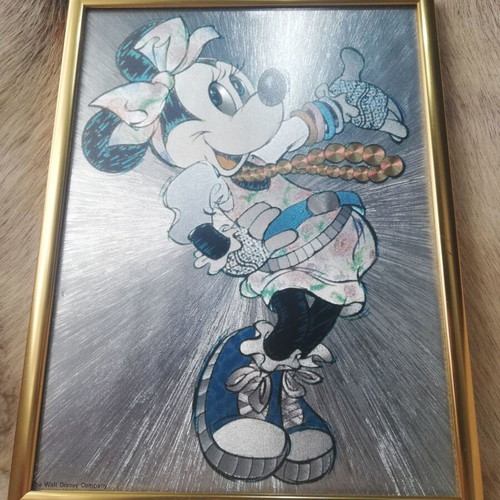 Minnie Mouse Vintage Dufex Print used with Greek frame