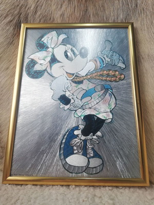 Minnie Mouse Vintage Dufex Print used with Greek frame