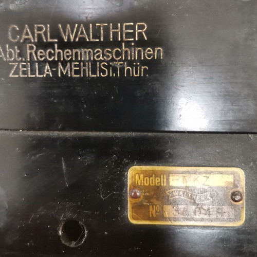 Walther mechanical calculator used, vintage personal item