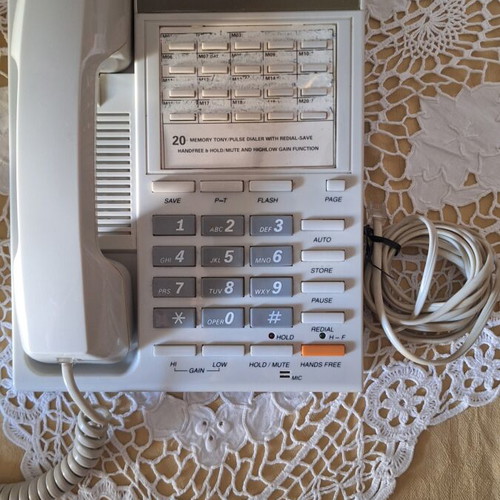 Crown corded telephone with 20 memories, used, handsfree