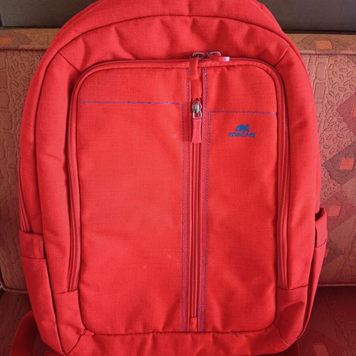 Rivacase Red Backpack for 15.6" Laptop like new