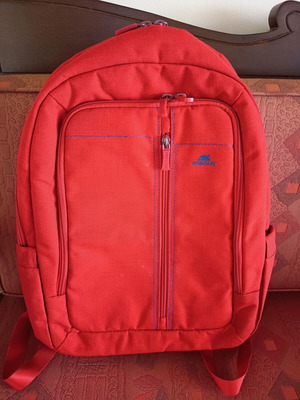 Rivacase Red Backpack for 15.6" Laptop like new