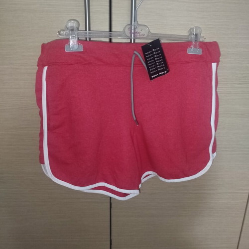 Bodymove women's athletic cotton shorts new, red, size XL