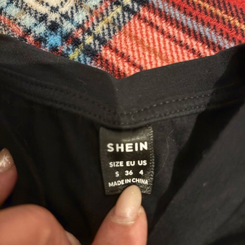 Shein black blouse like new, size S