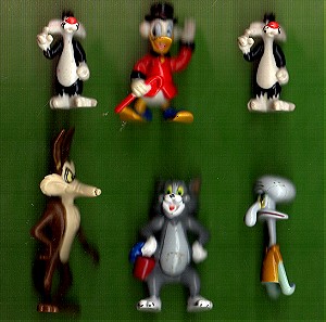 ex017 μικροσκοπικές, λεπτές συλλεκτικές Φιγούρες Disney - και οι 6 μαζί (μέτρια εικόνα από σκάνερ)