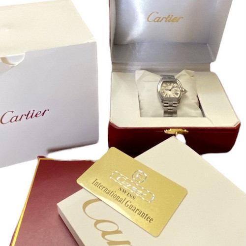 Cartier Roadster γυναικείο ρολόι μεταχειρισμένο quartz από ατσάλι
