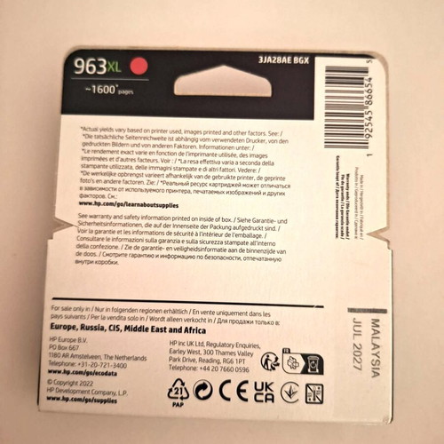 HP 963XL Magenta Original Ink cartridge new