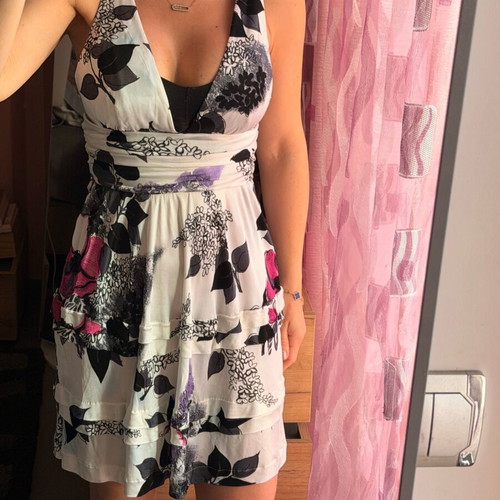 Roberto Cavalli mini dress S like new with floral print