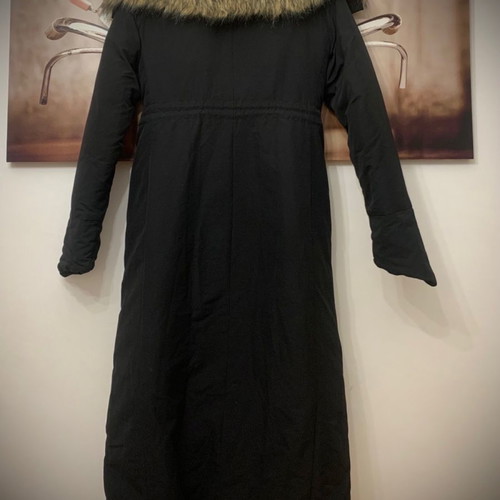 Sisley long down jacket like new, black, size S