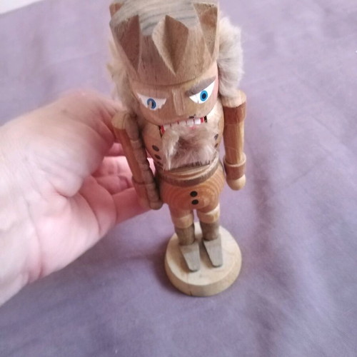 Handmade German Nutcracker used, carved wood